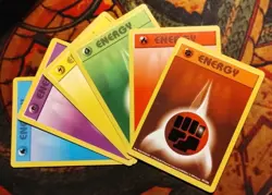 Pokemon 1999 Original Base Set Shadowless Complete Energy Cards Set of 6 NICE! - Image 1