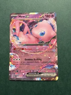 Pokemon Mew EX TCG Card 151/165 SV Scarlet and Violet 151 - Image 1