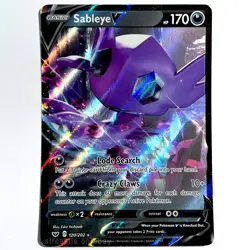 Sableye V 120/202 Sword & Shield Base Ultra Rare Holo Pokemon Card - NM - Image 1