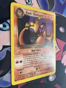 Pokemon 1999-2000 WOTC Team Rocket Rare Non-Holo Card 21/82 Dark Charizard LP+ - Image 2