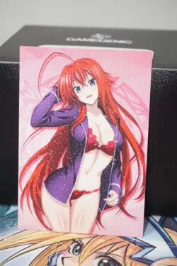 Rias Gremory Pajamas High School DxD Sexy Waifu Textured Custom Card - Image 2