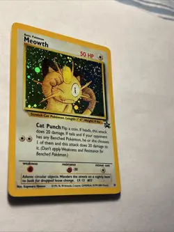 Meowth #10 Pokemon Black Star Promo GB Stamped Holo Vintage Card WOTC LP - Image 4