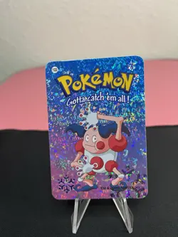 Mr. Mime #122 - Vintage Vending Machine Prism Sticker 2000 - Pokemon Card - Image 1