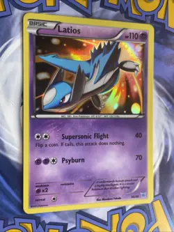 Pokemon TCG Latios 30/30 XY Latias & Latios Trainer Kit Holo Rare Card - Image 2