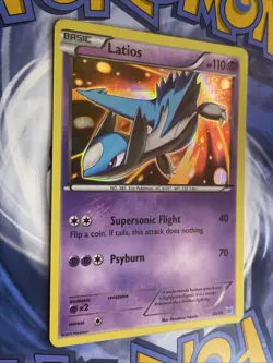 Pokemon TCG Latios 30/30 XY Latias & Latios Trainer Kit Holo Rare Card - Image 3