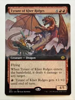 MTG The Brothers' War Tyrant of Kher Ridges Extended Art 341 NM Rare - Image 1