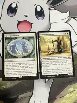 C5993 MAGIC MTG MODERN HORIZONS 2 NYKTHOS PARAGON RESURGENT BELIEF DMG RARE - Image 1