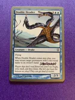 MTG Magic Double Header Signed Artist Proof x1 Unhinged Richard Sardinha - Image 1