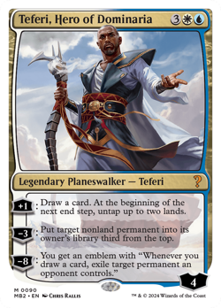 Teferi, Hero of Dominaria (White Border) #90 | NM | MB2 | Magic MTG - Image 1
