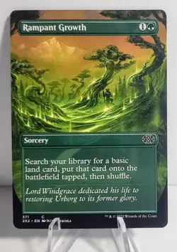 X 1 MTG Rampant Growth Double Masters 371 Extended Art Nm Magic The Gathering - Image 1