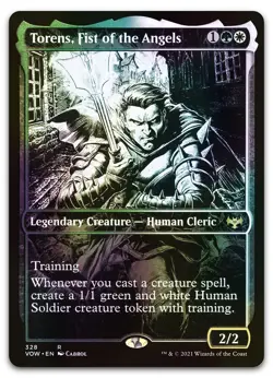 Torens, Fist of the Angels (Showcase) #328 (Foil) (NM) Crimson Vow VOW Magic MTG - Image 1