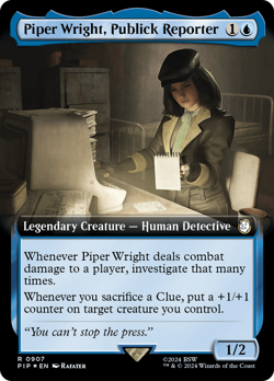 Piper Wright, Publick Reporter (Extended Art Surge 907) FOIL Fallout PLD - Image 1