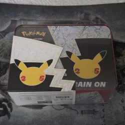 Pokemon Celebrations 25th Anniversary Collectors Chest Lunch Box Tin Sealed - Image 3