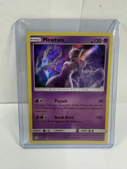 Pokemon Mewtwo Detective Pikachu 12/18 Holo Rare - Image 1