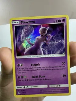 Pokemon Mewtwo Detective Pikachu 12/18 Holo Rare - Image 2