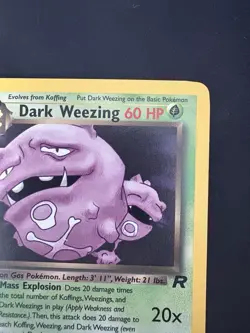 Pokemon Vintage Non Holo Rare Dark Weezing Team Rocket 31/82 WotC - Image 3