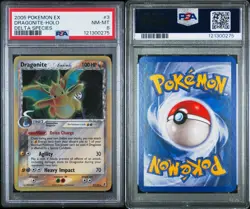 2005 POKEMON EX DELTA SPECIES #3 DRAGONITE-HOLO PSA 8 - Image 2