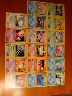 Pokemon - Lot of 17 - Gym Heroes Unlimited - Commons And Uncommons - Image 1