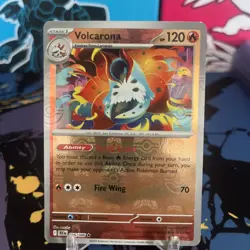 Pokemon TCG - Volcarona 016/086 Master Ball Holo Rare SV: Black Bolt English - Image 1