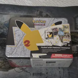 Pokemon Celebrations 25th Anniversary Collectors Chest Lunch Box Tin Sealed - Image 1