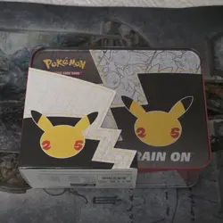 Pokemon Celebrations 25th Anniversary Collectors Chest Lunch Box Tin Sealed - Image 2