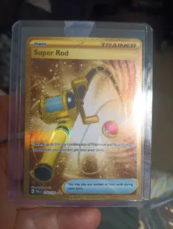 Super Rod 276/193 Paldea Evolved Gold Hyper Rare, Near Mint/Mint, Unplayed - Image 1