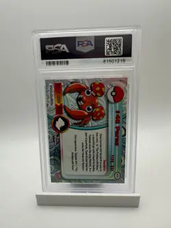 2000 Topps Chrome Pokemon HOLO #46 PARAS PSA 9 - Image 2