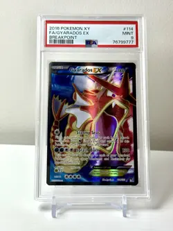 2016 POKEMON GYARADOS EX XY BREAKPOINT #114 FA PSA 9 MINT - Image 1