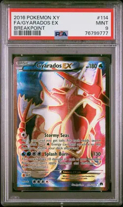 2016 POKEMON GYARADOS EX XY BREAKPOINT #114 FA PSA 9 MINT - Image 3