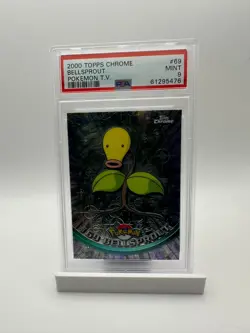 2000 Topps Chrome Pokemon HOLO #69 BELLSPROUT PSA 9 - Image 1