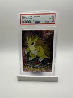 2000 Topps Chrome Pokemon HOLO #28 SANDSLASH PSA 9 - Image 1