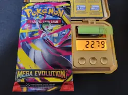 22.79g (Heavy HEAVIEST!) MEGA EVOLUTION Pokemon Booster Pack English Sealed #179 - Image 1