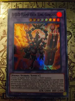 D/D/D Flame High King Genghis - MP19-EN229 - Super Rare - 1st ed - Yugioh (NM) - Image 2