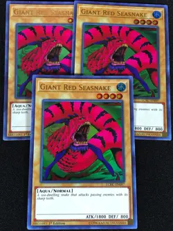 Yugioh Giant Red Seasnake LCKC-EN097 1st ULTRA x3 (NM) - Image 1