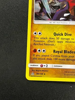 Garchomp 99/156 - Cracked Ice Holo Deck Exclusives Holo Pokemon TCG Card LP - Image 2