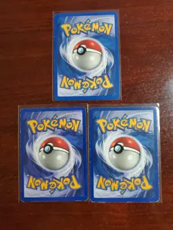 Pokemon FIRST Edition Lot - 3 Cards Brocks Rhyhorn Jigglypuff Kabuto Non Holo - Image 2