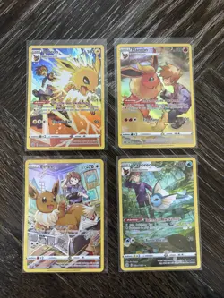 Pokemon Card Lot - Eevee/Jolteon/Flareon/Vaporeon - Trainer Gallery - NM - Image 1