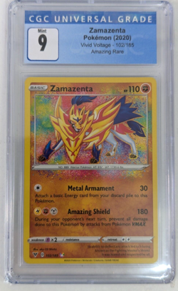Pokemon - Zamazenta Amazing Rare CGC 9 Vivid Voltage 102/185 Card - Image 1