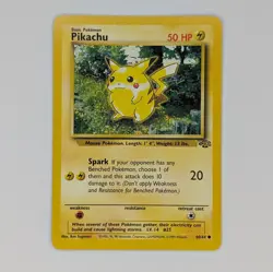 Pikachu 60/64 Jungle Set Vintage 1999 WOTC Pokemon TCG Card - Image 1