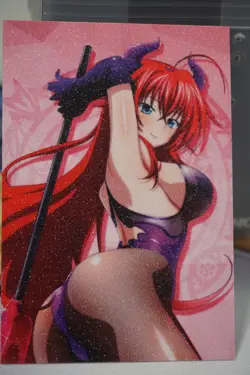 Rias Gremory Devil High School DxD Sexy Waifu Textured Custom Card - Image 1