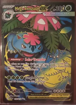 Mega Venusaur EX 155/132 Mega Evolution ENGLISH Pokemon TCG Card NM Ultra Rare - Image 2