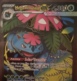 Mega Venusaur EX 155/132 Mega Evolution ENGLISH Pokemon TCG Card NM Ultra Rare - Image 3