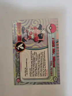 Topps Chrome Pokemon Card Mr. Mime #122 Near Mint Condition - Image 4