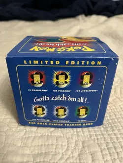 Limited Edition 23k Gold-Plated Pokemon Trading Card from Burger King Charizard - Image 3