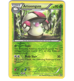 Pokemon 2011 Light Play Amoongus Noble Victories REVERSE 10/101 Card - Image 1