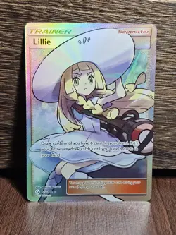 Lillie 147/149 Full Art Trainer Ultra Rare Pokemon Card TCG Sun and Moon Base NM - Image 1