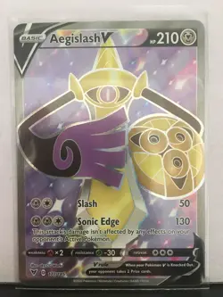 Aegislash V 177/185 Full Art Near Mint Condition Card Pokemon TCG! Read Desc! - Image 1