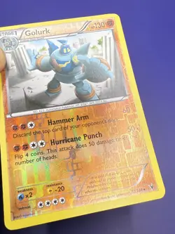 ⚡Golurk 72/101 Noble Victories Reverse Holo Rare Pokemon Card LP 2011 - Image 3