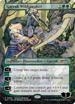 MTG English Garruk Wildspeaker NM Normal Secret Lair Showdown - Image 1