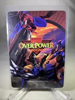 OverPower Original Marvel Fleer 1995 Magneto Hero Character Card Rare - Image 2